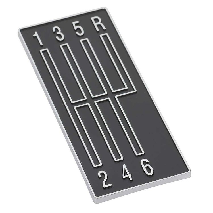 68-69 Camaro Console Shift Plate Emblem 6 Speed