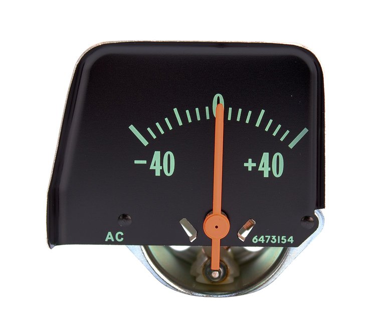 W-100 Console Amp Gauge, 68-74 Chevy II Nova