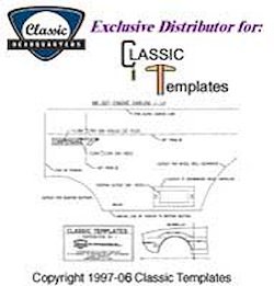 66-67 Front Antenna Pass Side Template Kit
