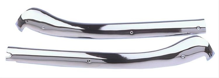 W-177 Header Moldings Chrome Pair for 1967 Chevrolet Camaro, Pontiac Firebird Convertible