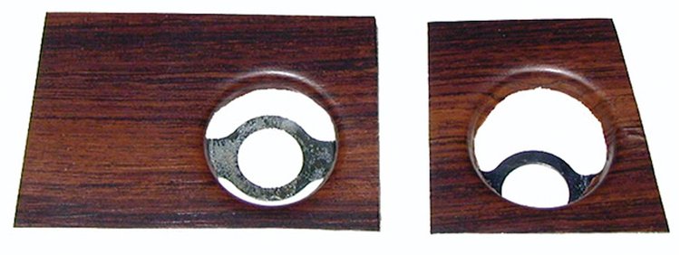 69 Dash Radio Woodgrain Plates
