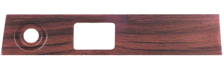69 Dash Wiper Woodgrain Plate
