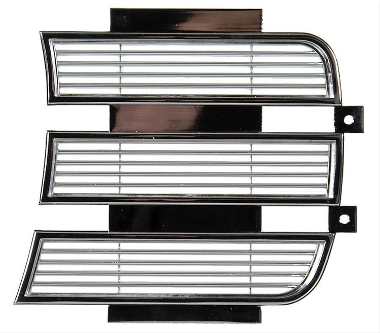 W-579B Inner Headlamp Door, Chrome, LH, 69 Camaro (Rally Sport)