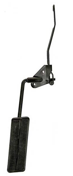 W-584 Accelerator Pedal Assembly through Firewall, V8 Models w/o Cowl Induction, 68-72 Chevy II Nova; 68-69 Camaro
