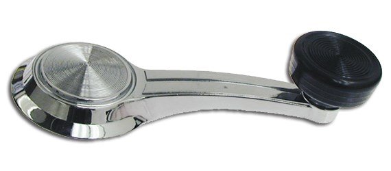 67 Window Crank Black Knob
