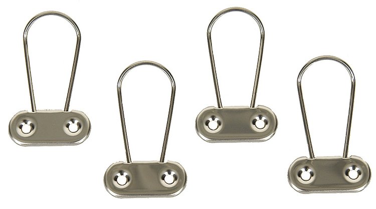 W-732 Seat Belt Shoulder Belt Retainers Set, 70-72 Nova; 69-72 Chevelle; 68-70 Camaro Firebird; 69-72 Fullsize Chevy Car