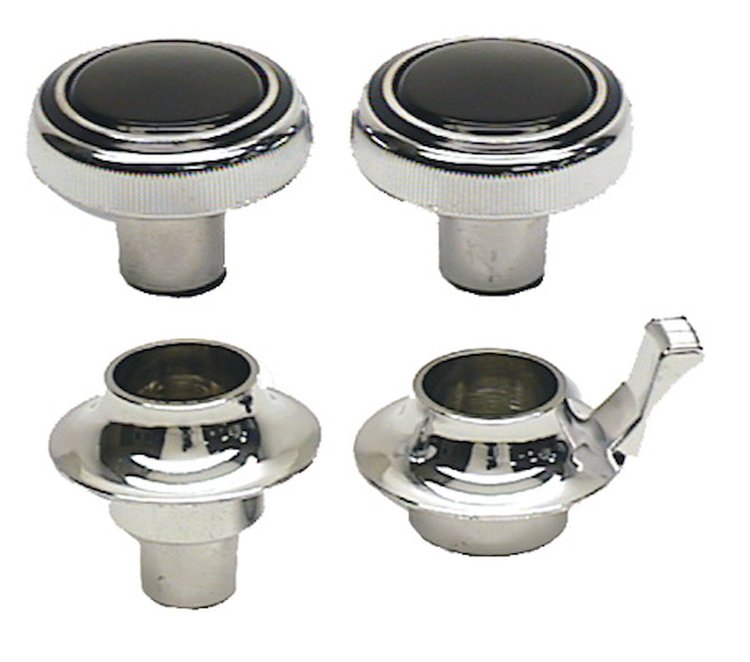69-71 Radio Knob Set - mono 4 Pcs