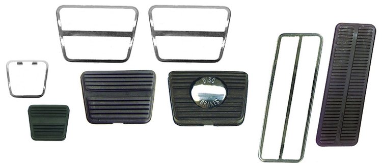 Pedal Pad Kits for Camaro, Nova, and Firebrid