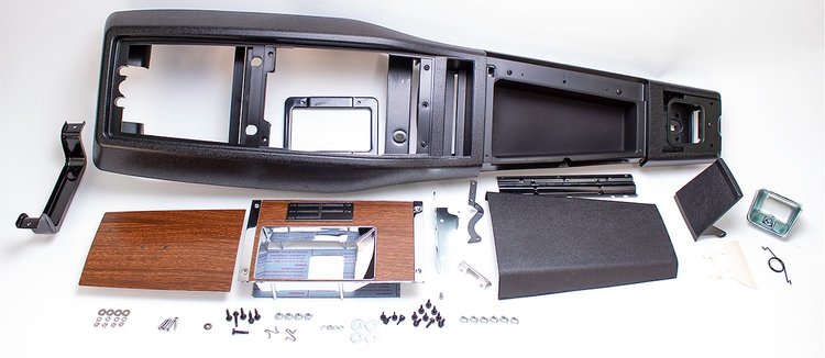 W-897M Console Kit (Unassembled), Manual 4 Speed without Gauges, 68 Camaro