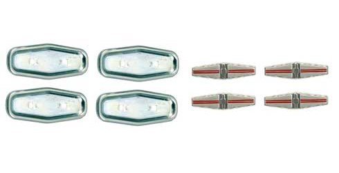 W-920 Seat Back Emblems with Backing Plates, 4 Emblems (Deluxe Interior), 68 Camaro