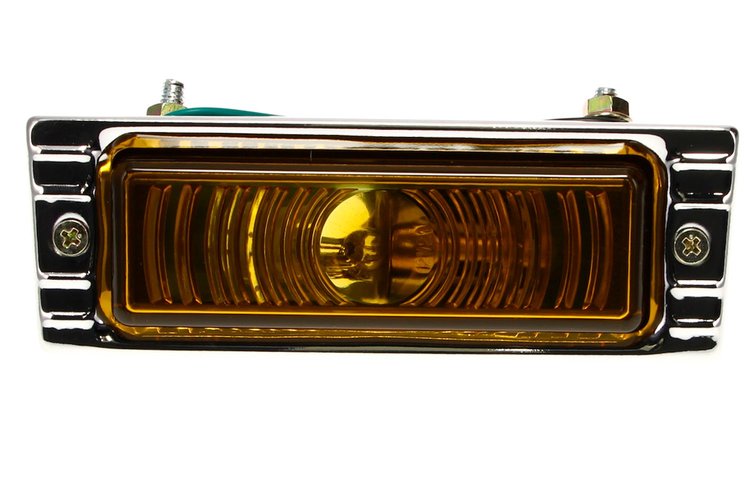 X135-4047-3 Park Lamp Assembly 12V Amber Lens LH or RH 47-53 Chevy Trucks Suburban