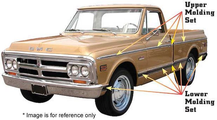 69-72 LOWER BODY SIDE MOL