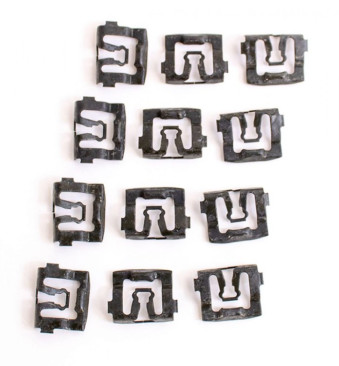 X385-1571-11S Windshield Molding Clips Set for 1971-1974 Dodge Plymouth E-Body
