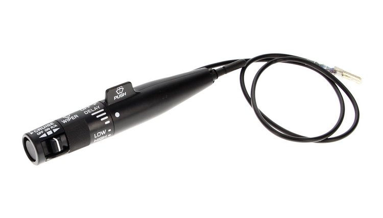 X458-4084-1B Turn Signal Lever w/ Cruise w/ Intermittent Wipers Black 84-87 Chevy GMC C/K Trucks