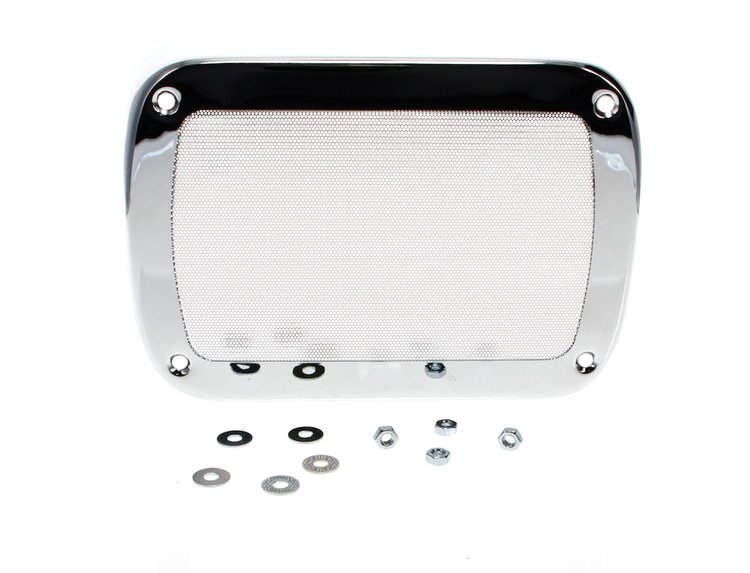 X463-4055-1 Speaker Grille Chrome 55-59 Chevy GMC Truck
