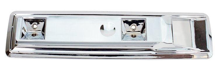 X529-1466-13 Front Armrest Base Chrome 66-70 Dodge Plymouth B-Body w/ 9" Pad