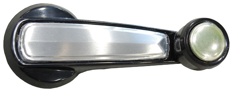 X546-4077 Window Crank Handle, Black/Silver, 77-80 Chevy GMC Truck Blazer Jimmy Suburban