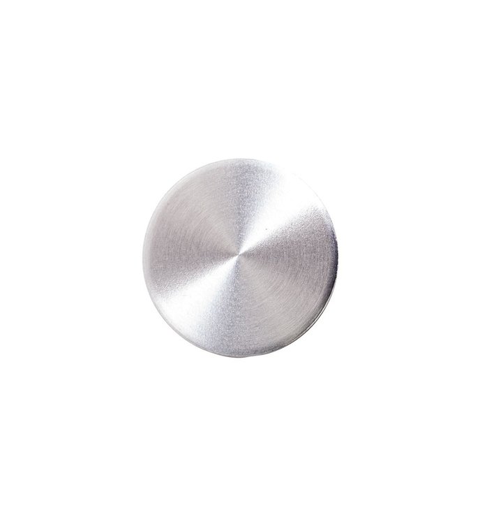 X546-8068-682 Window Crank Handle Screw Cover Brushed Aluminum 68-72 Fairlane Torino, 68-72 F-Series Trucks, 68-77 Bronco