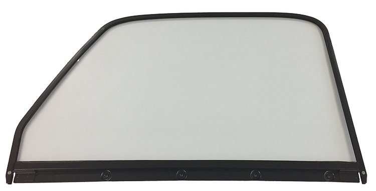 47-50 CV/GMC PU Door Glass Clear w/Frame RH Painted