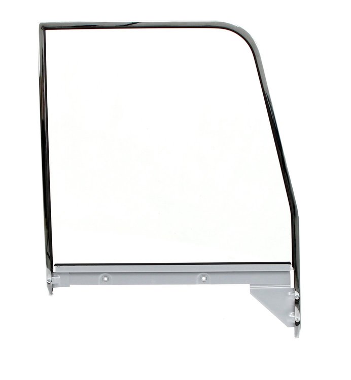 X550-4055-1R Door Glass Assembly w Chrome Trim Clear RH 55-59 Chevy GMC Truck