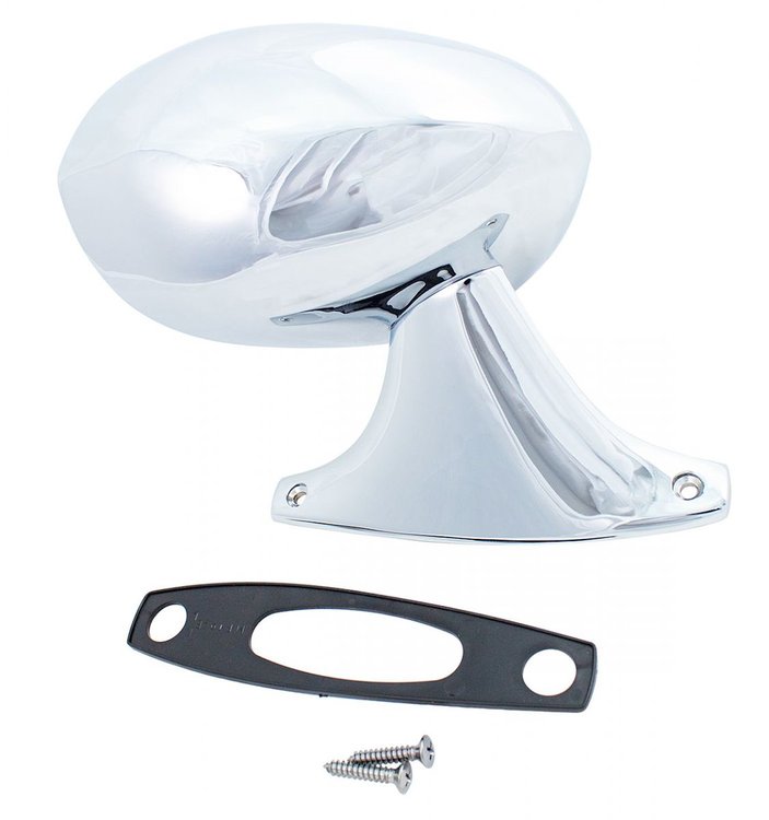 X570-1473-1R Outside Mirror Sport Style Chrome Manual RH Dodge Plymouth 73-74 B Body
