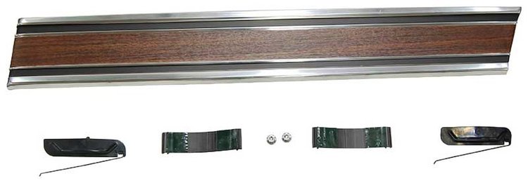 X731406926WL Front Lower Bed Molding Woodgrain LH 69-72 Chevy GMC C/K Short Bed Fleetside Trucks