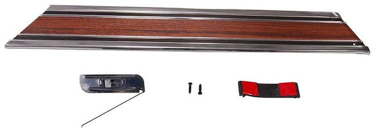 X731406936WR Rear Lower Bed Molding Woodgrain RH 69-72 Chevy GMC C/K Short Bed Fleetside Trucks
