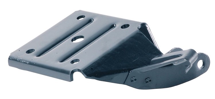 X835-3567-L Shock Anchor Plate for Mono Leaf Springs, LH, 67 Camaro Firebird
