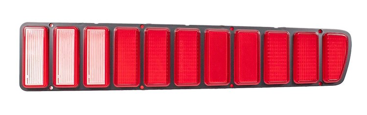 X951-2673-1R Taillight Lens w/o Silver Trim RH 73-74 Charger
