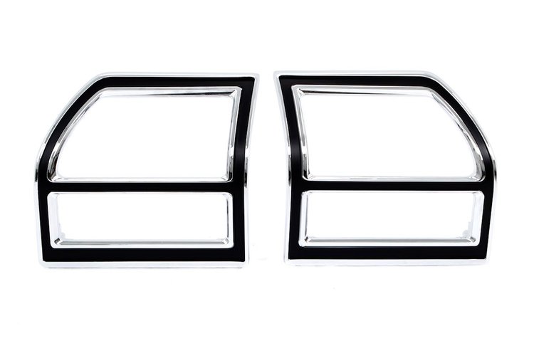 X953-3469-P Taillight Bezels LH-RH Pair 69 Chevelle (Except Wagon)
