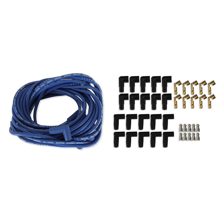 8mm SuperStock Spiral Wire Set 90° Spark Plug Boots