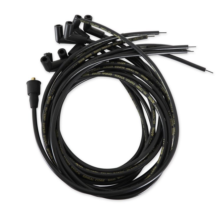 8mm SuperStock Spiral Wire Set 90° Spark Plug Boots
