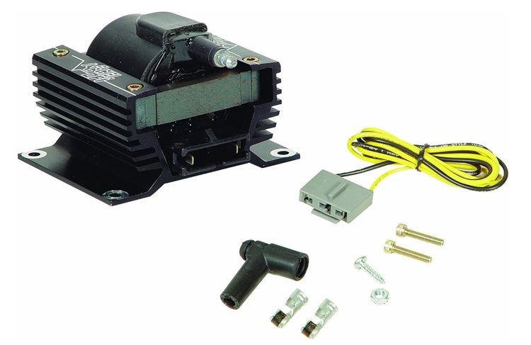 AccuPower E-Core Ignition Coil, HEI/Male, Remote-Mount