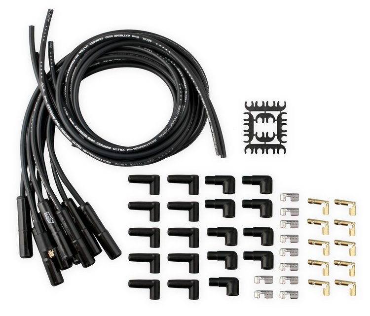 Extreme 9000 Ceramic Universal Plug Wire Set Straight Boots