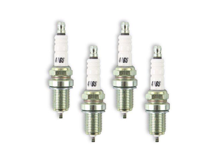 0416S-4 Copper Core Spark Plugs Shorty Design