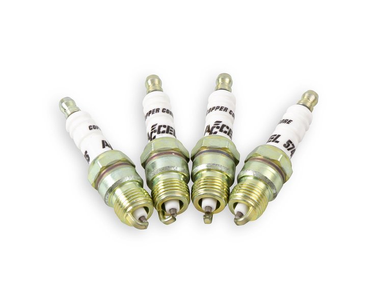 8198 HP Copper Spark Plug Set, Shorty, 14 mm Thread, .460 in. Reach