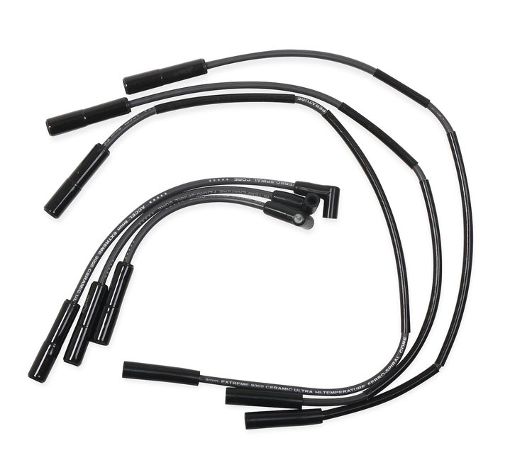 Extreme 9000 Ceramic Boot Spark Plug Wire Set for 2007-2011 Jeep Wrangler JK [Stainless Steel Terminals]