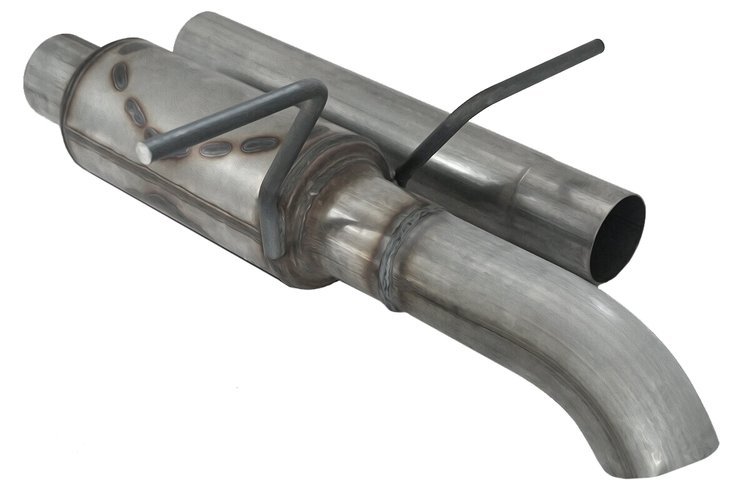 Windowmaker Muffler Turndown Kit 2008-2015 Chevy Silverado