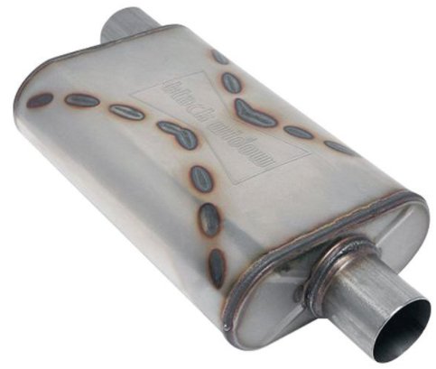 Venom 250-Series Muffler, 2.500 in. Diameter, Offset Inlet/Center Outlet