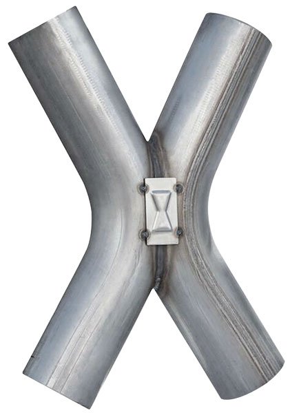 Exhaust X-Pipe, 3 in. Diameter Inlet/Outlet