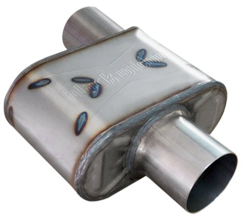 Race Venom "Angry Housewife" Muffler, 3 in. Diameter, Offset Inlet/Center Outlet