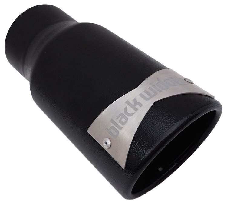 BWTIP02-25 Weld-On Exhaust Tip, 2.50 in. Inlet, 4 in. Diameter x 9 in. Length [Satin Black High-Temp Cerakote Finish]