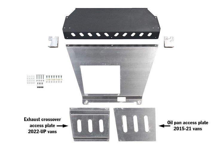 4045 FRONT SKID PLATE, 2014-2025 Ram ProMaster 1500/ProMaster 2500/ProMaster 3500