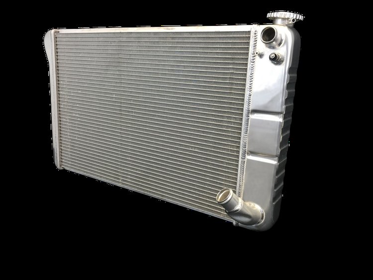 2-Row Aluminum Direct Fit Radiator for 1967-1972 Chevy C10/C20/C30 & Chevy K10/K20 [Natural]