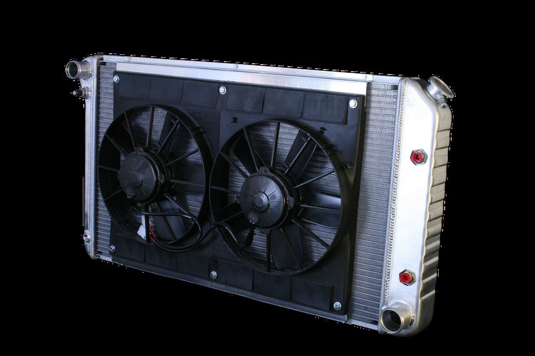 2-Row Aluminum Direct Fit Radiator for 1968-1972 Chevy Corvette [Natural]