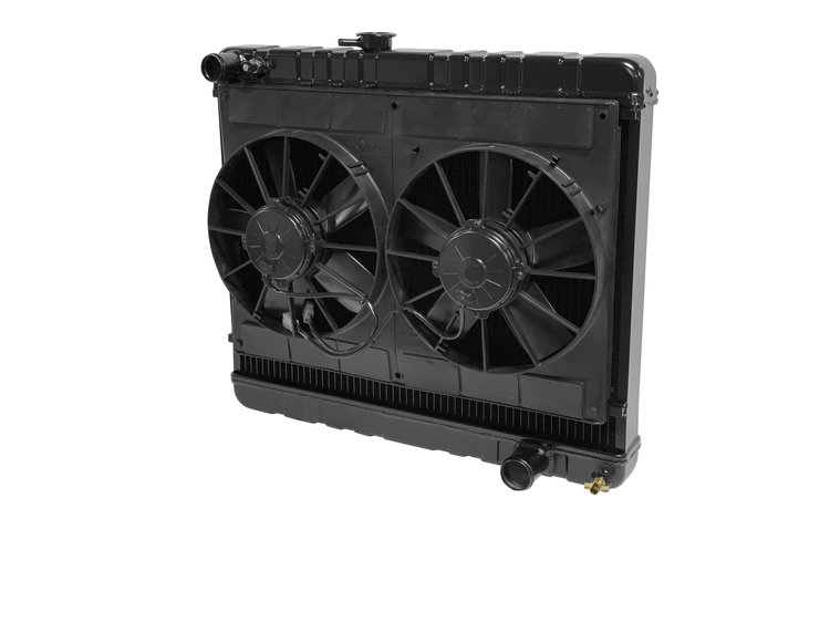 2-Row Aluminum Direct Fit Radiator for 1966-1967 Pontiac GTO [Painted]