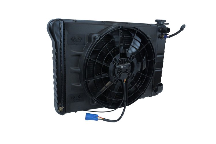 2-Row Aluminum Direct Fit Radiator for 1966-1968 Chevy Corvette [Painted]