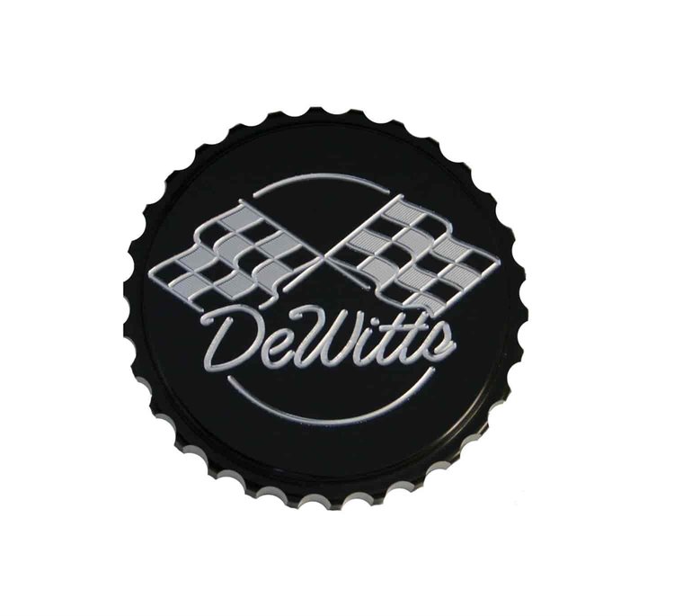 Aluminum Radiator Cap 15 PSI, Black Powder-Coat Finish