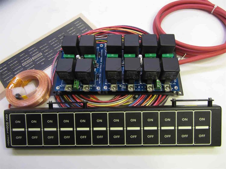 12 Switch Flat Touch Control Panel