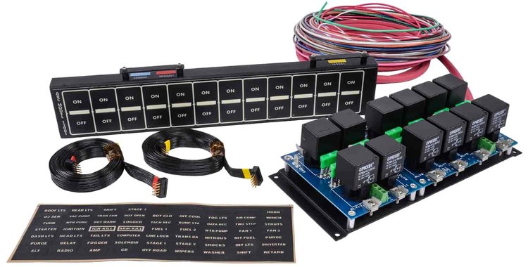 12 Switch Flat Touch Control Panel
